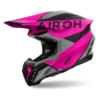 AIROH PROMOCJA KASK CROSS / ENDURO / ATV / QUAD TWIST 3 KING PINK KOLOR CZARNY/SZARY/RÓŻOWY MAT ROZMIAR M