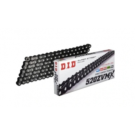 DID ŁAŃCUCH NAPĘDOWY 520ZVMXBK-110 (110 OGNIW) X-RING (OTWARTY + ZAKUWKA)