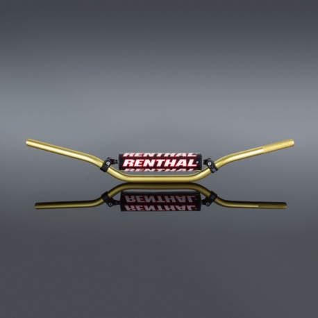 RENTHAL KIEROWNICA 7/8 CALA (22MM) MX HANDLEBAR GOLD ENDURO PADDED KOLOR ZŁOTY Z GĄBKĄ