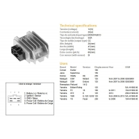 DZE REGULATOR NAPIĘCIA YAMAHA YBR 125 '06-'13 (20A) (5VL-H1960-00)