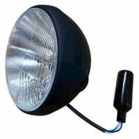 EMGO REFLEKTOR / LAMPA UNIWERSALNA KOMPLETNA CZARNA (ŚREDNICA WKŁADU 7" / 17,80CM) (HOMOLOGACJA E-MARK)