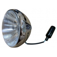 EMGO REFLEKTOR / LAMPA UNIWERSALNA KOMPLETNA CHROMOWANA (ŚREDNICA WKŁADU 7" / 17,80CM) (HOMOLOGACJA E-MARK)