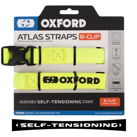 OXFORD 12/2025 PASY TRANSPORTOWE ATLAS B-CLIP 26MM X 0,8 M KOLOR ŻÓŁTY FLUO