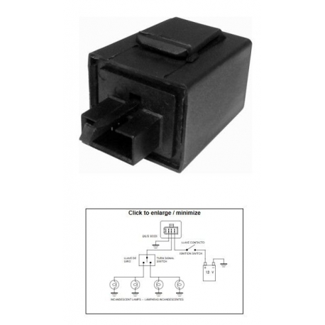 DZE PRZERYWACZ KIERUNKOWSKAZÓW YAMAHA XJ 600 '92-'96 YZF 750 '94 TDM 850 '92-'93 FZR 1000 '91-'93 GTS 1000 '93-'94 (3YA-8335