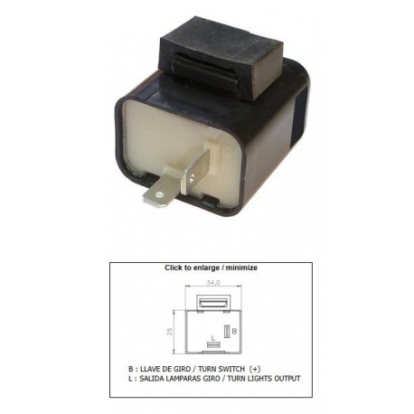 DZE PRZERYWACZ KIERUNKOWSKAZÓW UNIWERSALNY (12V 2+2 10W)
