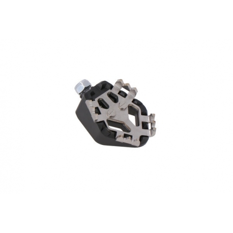 NAKŁADKA PEDAŁU HAMULCA SW-MOTECH ADVENTURE BLACK/SILVER