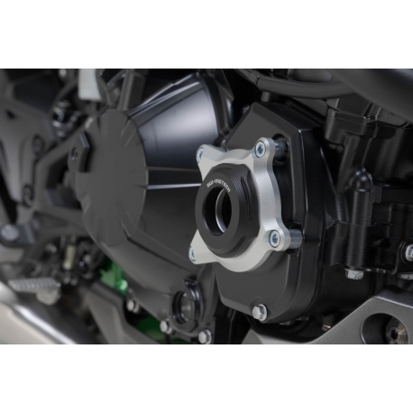 OSŁONA SILNIKA SW-MOTECH KAWASAKI Z900 MODELS (16-) BLACK/SILVER