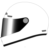 KASK MOTOCYKLOWY NZI REVIVAL WHITE
