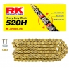 RK ŁAŃCUCH NAPĘDOWY GS520H-120 ZAPINKA (CL) W ZESTAWIE KOLOR ZŁOTY (POJEMNOŚĆ: DO 250 CCM) (34,3 KN)