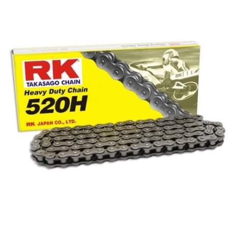 RK ŁAŃCUCH NAPĘDOWY 520H-120 ZAPINKA (CL) W ZESTAWIE KOLOR STANDARD (POJEMNOŚĆ: DO 250 CCM) (34,3 KN)