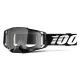 100 PROCENT GOGLE ARMEGA BLACK - CLEAR LENS - KOLOR CZARNY SZYBKA PRZEŹROCZYSTA