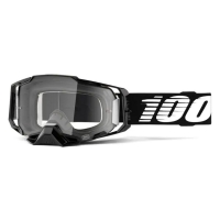 100 PROCENT GOGLE ARMEGA BLACK - CLEAR LENS - KOLOR CZARNY SZYBKA PRZEŹROCZYSTA