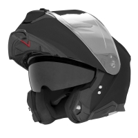 NOX KASK SZCZĘKOWY (FLIP-UP) Z BLENDĄ N967 CONQUER KOLOR CZARNY MAT/CZERWONY ROZMIAR M