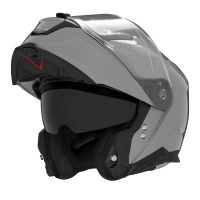 NOX KASK SZCZĘKOWY (FLIP-UP) Z BLENDĄ N967 SOLID KOLOR SZARY POŁYSK ROZMIAR S (PINLOCK DO TEGO MODELU - FILMPINLOCK30DKS166)