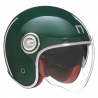 NOX PROMOCJA PREMIUM KASK OTWARTY JET HERITAGE SOLID KOLOR ZIELONY POŁYSK ROZMIAR M