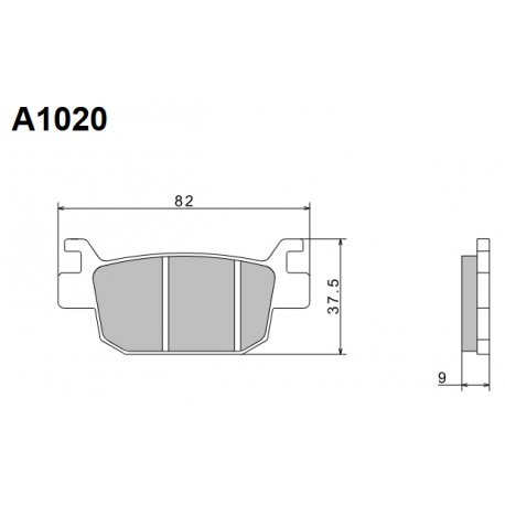 NISSIN KLOCKI HAMULCOWE KH415 PREMIUM SEMI-METALLIC (SPIEK METALICZNY) (ECE R90) (MADE IN JAPAN) (2P-334NS)