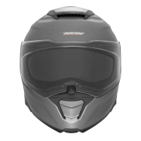 NOX KASK SZCZĘKOWY (FLIP-UP) Z BLENDĄ N967 SOLID KOLOR TYTANOWY MAT ROZMIAR S