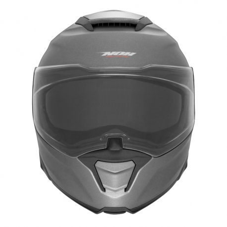 NOX KASK SZCZĘKOWY (FLIP-UP) Z BLENDĄ N967 SOLID KOLOR TYTANOWY MAT ROZMIAR S