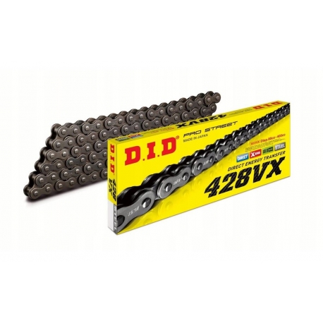 DID ŁAŃCUCH NAPĘDOWY 428VX-148 (148 OGNIW) X-RING (OTWARTY + ZAKUWKA)