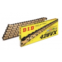 DID ŁAŃCUCH NAPĘDOWY 428VXGB-128 (128 OGNIW) O-RING ZŁOTY (OTWARTY + ZAKUWKA)