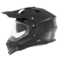NOX KASK OFFROAD / TRAIL DUOSPORT (DUAL) N312 SOLID Z SZYBKĄ I BLENDĄ KOLOR CZARNY POŁYSK ROZMIAR S