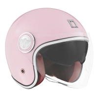 NOX PREMIUM KASK OTWARTY JET HERITAGE SOLID KOLOR RÓŻOWY PASTELOWY ROZMIAR XS