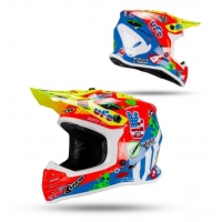 UFO 2026/01 KASK KOREY CROSS DZIECIĘCY / JUNIOR / KID KOLOR NIEBIESKI/CZERWONY/ŻÓŁTY NEON ROZMIAR L (ECE 22R06) - KOLEKCJA 2026