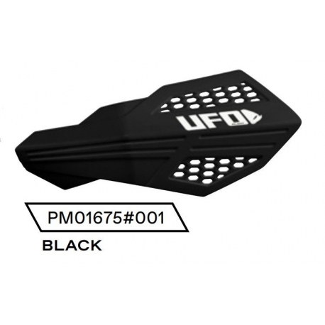 UFO OSŁONY RĄK (HANDBARY) HORUS KOLOR CZARNY (LISTKI - POTRZEBNE MOCOWANIE PM01669, PM01665, PM01666 LUB PM01667) - ZASTĘPUJE HO