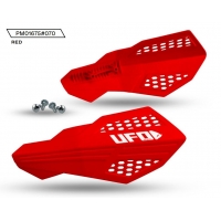 UFO OSŁONY RĄK (HANDBARY) HORUS KOLOR CZERWONY (LISTKI - POTRZEBNE MOCOWANIE PM01669, PM01665, PM01666 LUB PM01667) - ZASTĘPUJE 