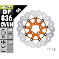 GALFER TARCZA HAMULCOWA TYŁ HARLEY-DAVIDSON (300X56X5) PŁYWAJĄCA KOLOR POMARAŃCZOWY