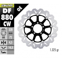 GALFER TARCZA HAMULCOWA PRZÓD DUCATI 749/848/899/959/999 '03- MONSTER 1100 '09 PANIGALE V2 955 '21- (WAVE FLOATING) (320X72X4,