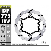 GALFER TARCZA HAMULCOWA PRZÓD SHERCO SE/SEF 250/300/450/500 '09- (TYLKO Z ZAWIESZENIAMI SACHS WP WYMAGA SP047) WAVE (270X120X3M