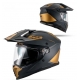 UFO 2026/01 KASK COSMOS OFFROAD / DUAL / TOURER / CROSSOVER Z SZYBĄ, DASZKIEM I BLENDĄ PRZECIWSŁONECZNĄ KOLOR CZARNY/ZŁOTY ROZMI