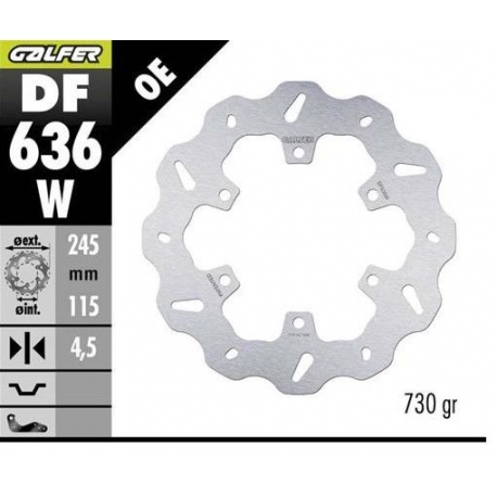 GALFER TARCZA HAMULCOWA TYŁ DUCATI 350/400/600/620/750/800/851/888/ 900/907/959 '89- MONSTER 600/620/695/696/750/800/821/937 '9