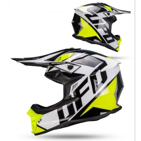 UFO 2026/01 KASK INTREPID CROSS KOLOR BIAŁY/CZARNY ROZMIAR S ( ECE 22R06 ) - KOLEKCJA 2026