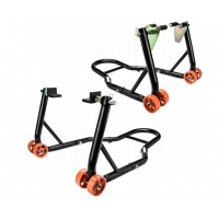 BIKETEC (VERDA) PROMOCJA PODNOŚNIK STOJAK MOTOCYKLOWY BIKER (PRZÓD/TYŁ) TYP-L POD WAHACZ KOMPLET