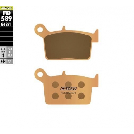 GALFER KLOCKI HAMULCOWE SPIEK METALICZNY (ZŁOTE) STREET SWM TYŁ