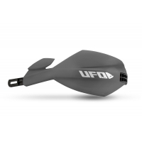 UFO 2026/01 OSŁONY RĄK (HANDBARY) MUGAN UNIWERSALNE KOMPLET Z MOCOWANIEM NA KIEROWNICĘ 22 I 28MM KOLOR SZARY
