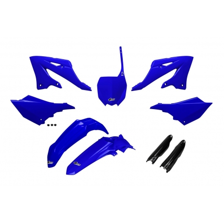 UFO 2025/11 KOMPLET PLASTIKÓW (FULL KIT) Z OSŁONAMI TELESKOPÓW (AMORTYZATORÓW) YAMAHA YZ 125 / 250 '22-'26 KOLOR NIEBIESKI