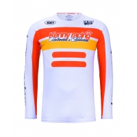 KENNY RACING KOSZULKA CROSS/ENDURO FORCE BEACH DUST ORANGE KOLOR POMARAŃCZOWY/BIAŁY ROZMIAR S