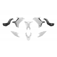 RACETECH (RTECH) 2025/12 KOMPLET PLASTIKÓW (BEZ PRZEDNIEGO BŁOTNIKA) T7 YAMAHA TENERE 700 '25-'26 KOLOR BIAŁY / CZARNY