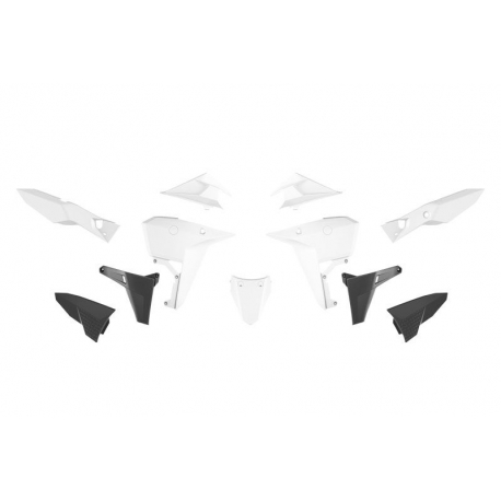 RACETECH (RTECH) 2025/12 KOMPLET PLASTIKÓW (REVOLUTION) (BEZ PRZEDNIEGO BŁOTNIKA) KOVE X PRO / RALLY 800 '24-'25 KOLOR BIAŁY / C