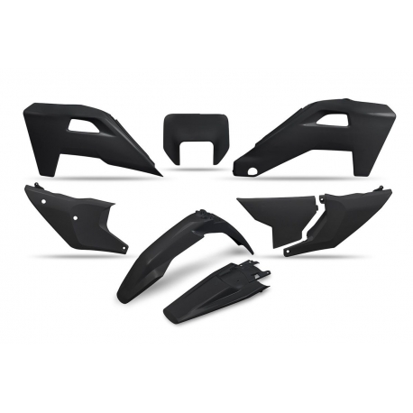 UFO 2025/11 KOMPLET PLASTIKÓW HUSQVARNA FE 250 / 350 / 450 / 501 '25-'26, TE 250 / 300 HERITAGE '25-'26 KOLOR CZARNY