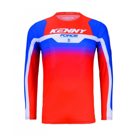 KENNY RACING KOSZULKA CROSS/ENDURO FORCE BEACH ORANGE KOLOR POMARAŃCZOWY/NIEBIESKI ROZMIAR XL