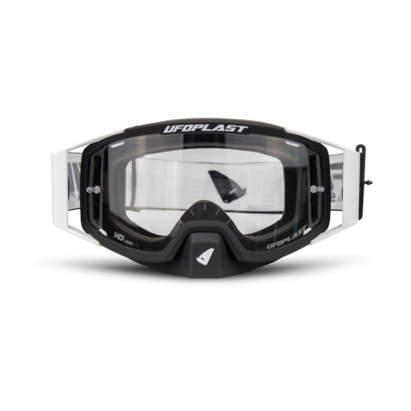 UFO GOGLE WISE KOLOR CZARNY / BIAŁY SZYBA PRZEZROCZYSTA