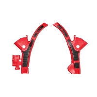 RACETECH (RTECH) 2025/12 OSŁONY RAMY (KOMPLET) BI-MATERIAL SUPER GRIP STARK FUTURE VARG SMX1 '23-'25 KOLOR CZERWONY / CZARNY
