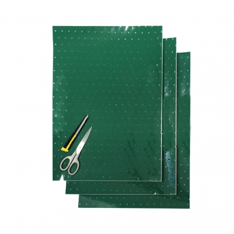 BLACKBIRD KOMPLET NAKLEJEK (OKLEIN) (FOLIA CRYSTALL 0,4 MM) (PERFOROWANA) 3 X ARKUSZ 47X33CM, KOLOR ZIELONY