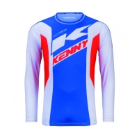 KENNY RACING KOSZULKA CROSS/ENDURO TRACK KID/JUNIOR/DZECIĘCE ZOOM PATRIOT KOLOR NIEBIESKI/CZERWONY/BIAŁY ROZMIAR XXS (7/9 LAT)