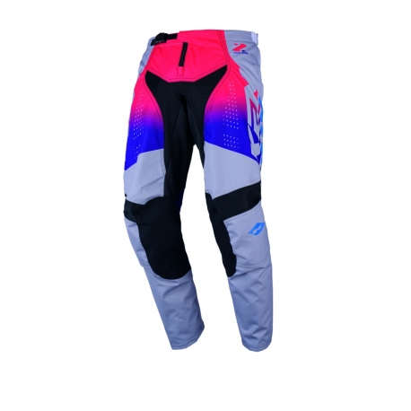 KENNY RACING SPODNIE CROSS/ENDURO TRACK KID/JUNIOR/DZECIĘCE ZOOM GREY KOLOR SZARY ROZMIAR 22 (6 LAT)