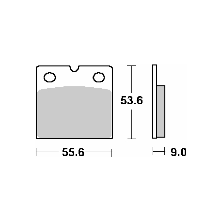 SBS PROMOCJA KLOCKI HAMULCOWE KH18 STREET CERAMIC KOLOR CZARNY